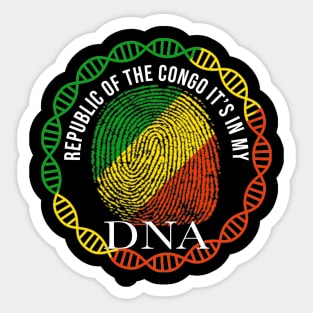 Republic Of The Congo Its In My DNA - Gift for Congon From Republic Of The Congo Sticker